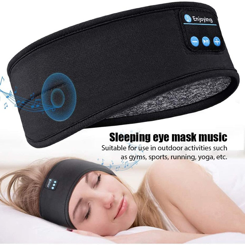 Thin Soft Elastic Wireless Bluetooth Sleeping Headband