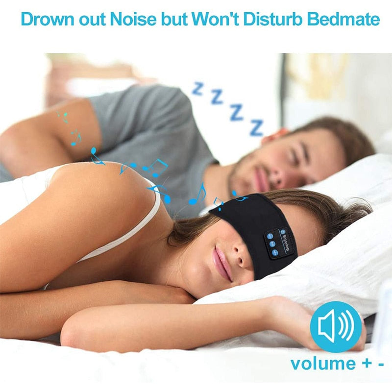 Thin Soft Elastic Wireless Bluetooth Sleeping Headband