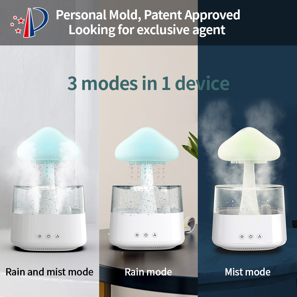 2-in-1 LED Desk Humidifier + Lamp with Essential Oil Diffusion
