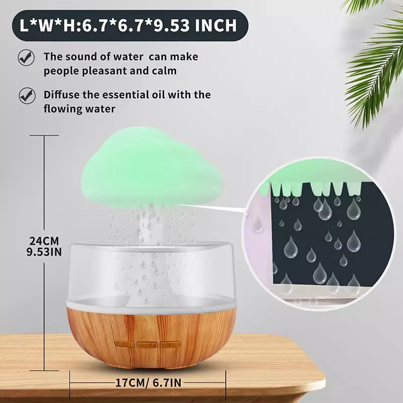 2-in-1 LED Desk Humidifier + Lamp with Essential Oil Diffusion