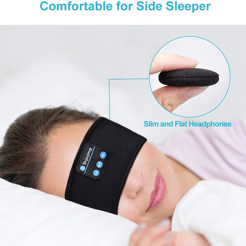 Thin Soft Elastic Wireless Bluetooth Sleeping Headband