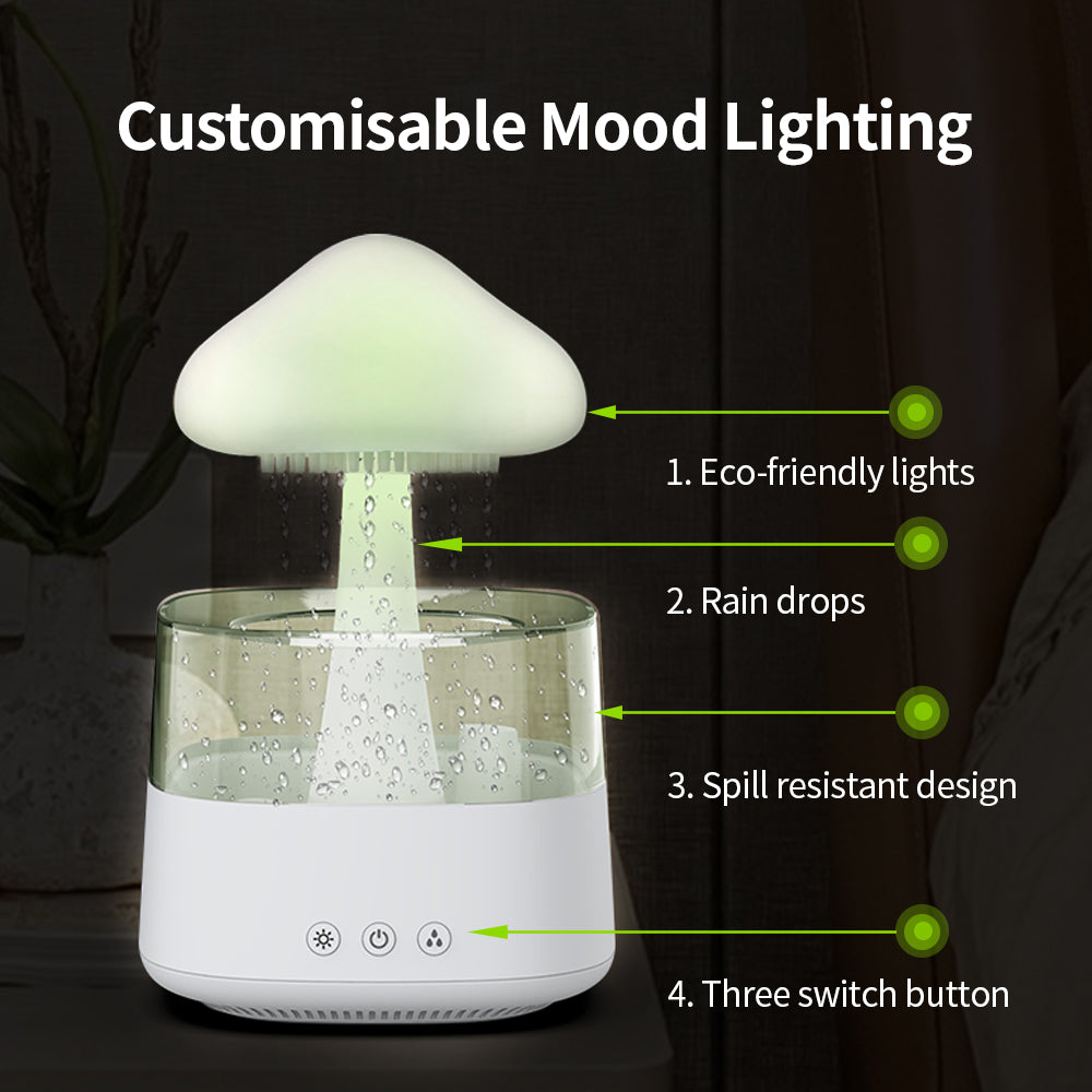2-in-1 LED Desk Humidifier + Lamp with Essential Oil Diffusion