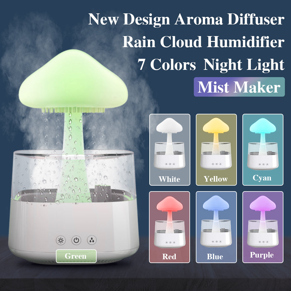 2-in-1 LED Desk Humidifier + Lamp with Essential Oil Diffusion